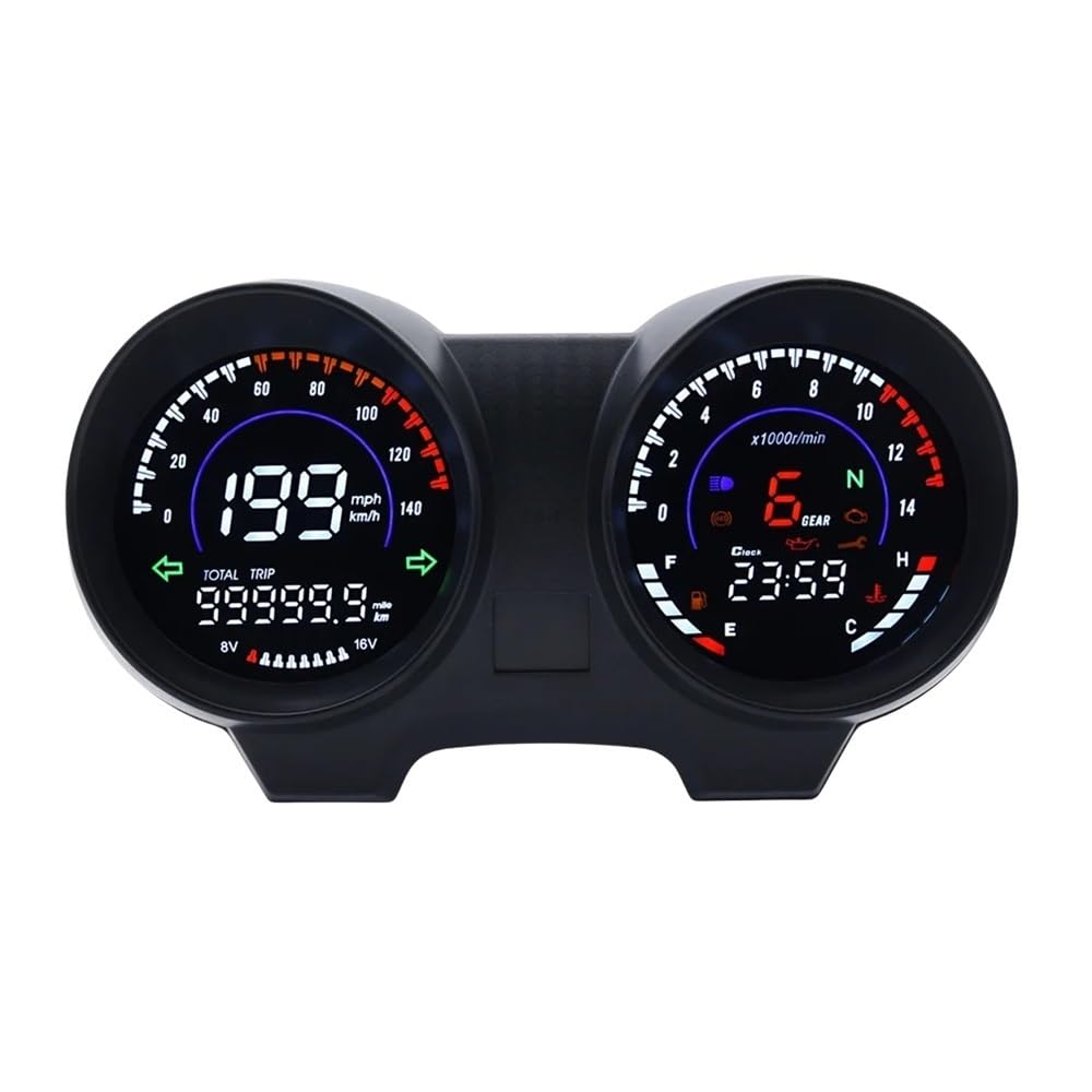 Yuegtik Motorrad Drehzahlmesser Tachometer Digital Dashboard Für Brasilien Für Titan 150 Für CG150 Für Fan150 Tachometer Digital Yuegtik Motorrad Drehzahlmesser Tachometer Digital Dashboard Für Brasilien Für Titan 150 Für CG150 Für Fan150 Tachometer Digital von Yuegtik
