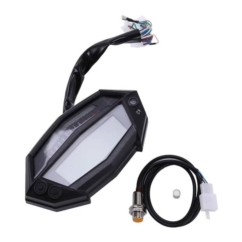 Yuegtik Motorrad Gauge Einstellbar Farbe Tachometer Tachometer Messgerät Mit Sensor Für Z1000 Tachometer Digital von Yuegtik