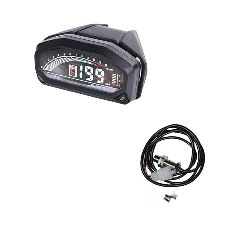 Yuegtik Motorrad-Tachometer Für 2 4-Zylinder-Motoren, 199 Km/h, 12000 U/min, Drehzahlmesser, Digitaler Kilometerzähler Im Armaturenbrett, 6 Gänge Tachometer Digital Yuegtik Motorrad-Tachometer Für 2 4-Zylinder-Motoren, 199 Km/h, 12000 U/min, Drehzahlmesser, Digitaler Kilometerzähler Im Armaturenbrett, 6 Gänge Tachometer Digital von Yuegtik