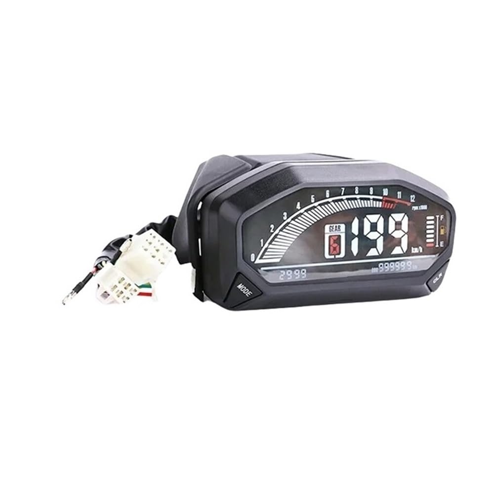 Yuegtik Motorrad-Tachometer Für 2 4-Zylinder-Motoren, 199 Km/h, 12000 U/min, Drehzahlmesser, Digitaler Kilometerzähler Im Armaturenbrett, 6 Gänge Tachometer Digital Yuegtik Motorrad-Tachometer Für 2 4-Zylinder-Motoren, 199 Km/h, 12000 U/min, Drehzahlmesser, Digitaler Kilometerzähler Im Armaturenbrett, 6 Gänge Tachometer Digital von Yuegtik