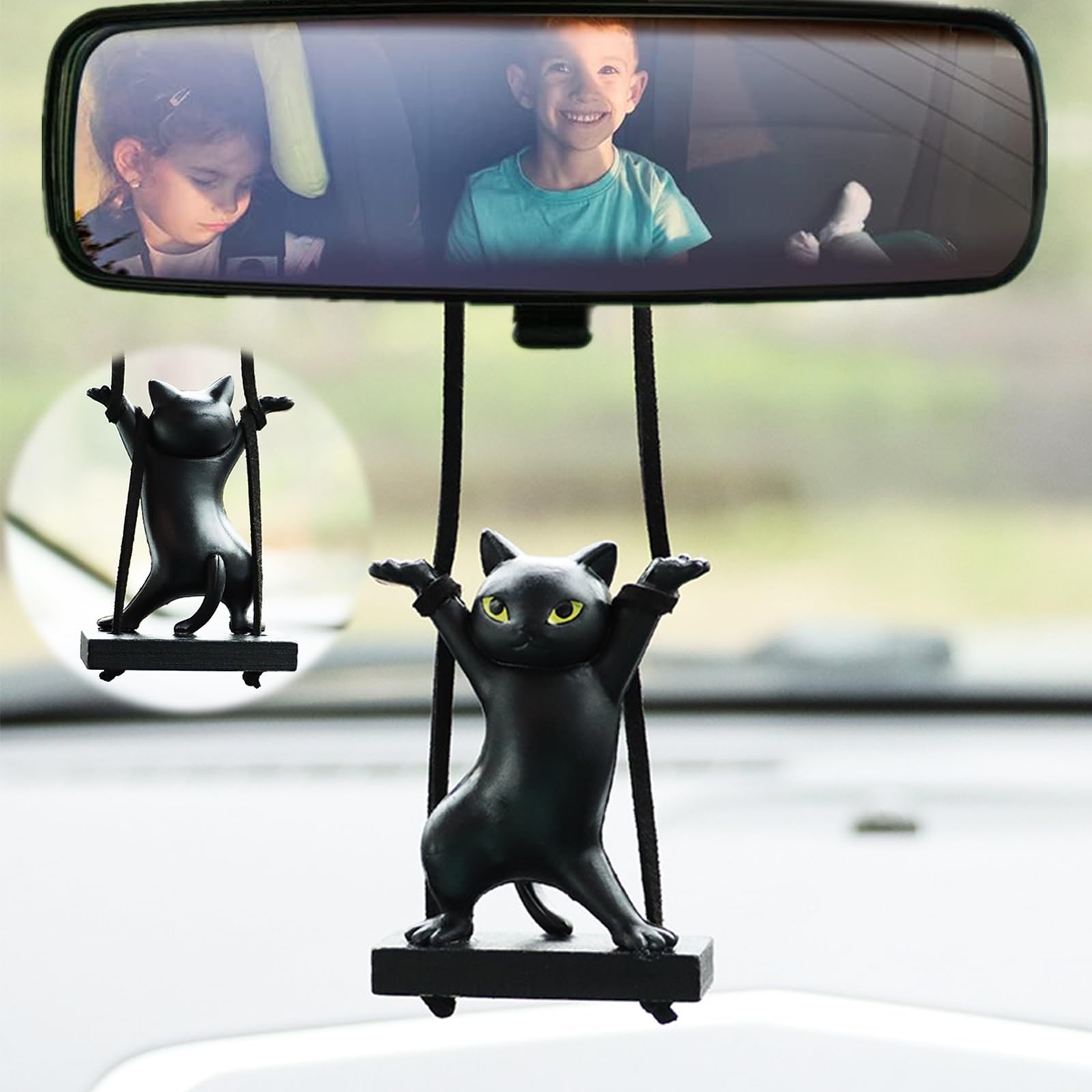Yueser Wackelfigur Auto, Schaukel Katze Auto Innenraum Deko Wackelkopf Figur Auto Autodeko Autospiegel Anhänger Hängezubehör Auto Anhänger für Spiegel Lustig Duftbaum Auto Personalisiert Autoanhänger Yueser Wackelfigur Auto, Schaukel Katze Auto Innenraum Deko Wackelkopf Figur Auto Autodeko Autospiegel Anhänger Hängezubehör Auto Anhänger für Spiegel Lustig Duftbaum Auto Personalisiert Autoanhänger von Yueser