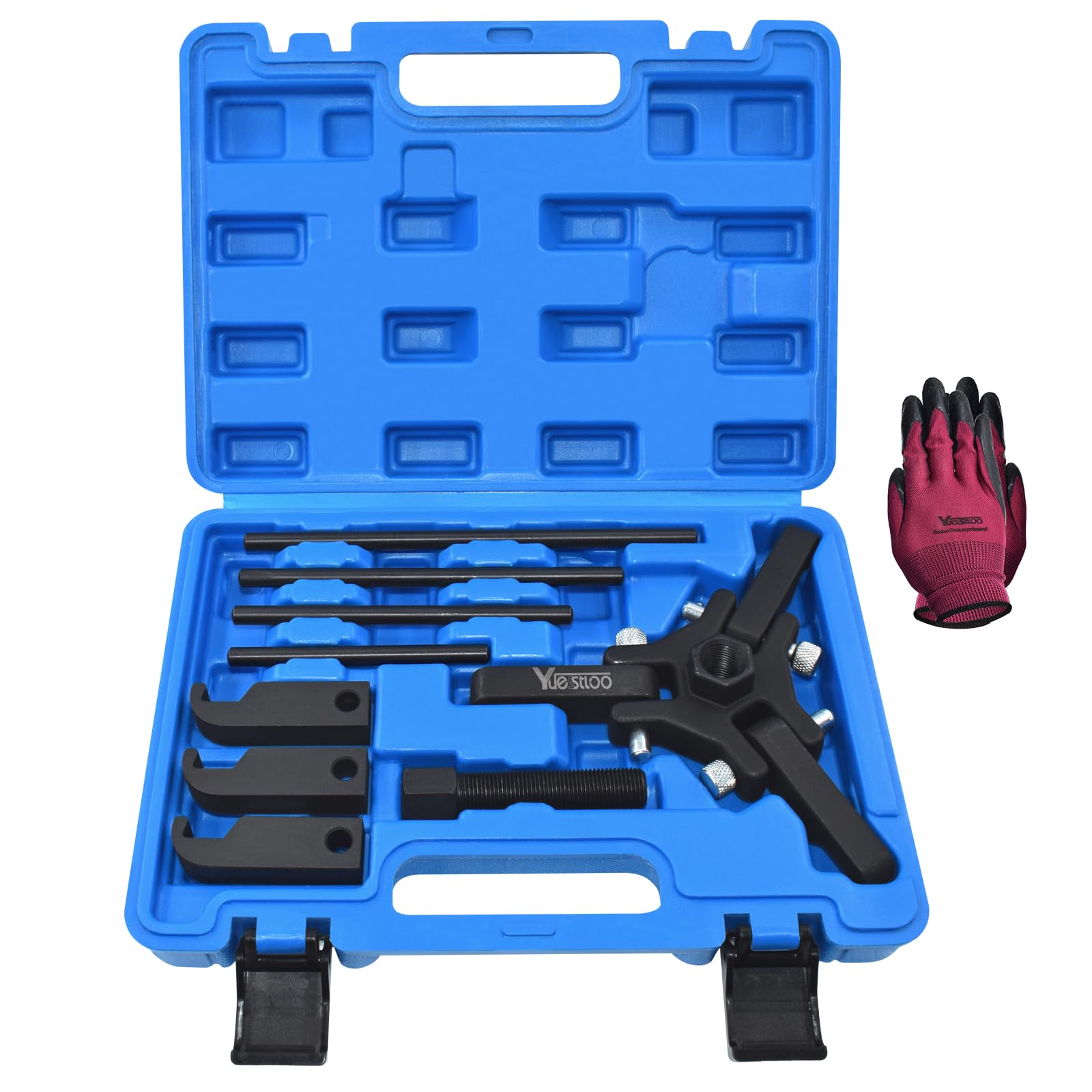 Yuesstloo Harmonic Balancer Dämpfer Pulley Puller Kit Kompatibel mit Ford GM Chrysler Cadillac Chevy Trucks Mitsubishi, Verstellbarer Verbesserter 3 Backen Abzieher für harmonischen Dämpfer und Yuesstloo Harmonic Balancer Dämpfer Pulley Puller Kit Kompatibel mit Ford GM Chrysler Cadillac Chevy Trucks Mitsubishi, Verstellbarer Verbesserter 3 Backen Abzieher für harmonischen Dämpfer und von Yuesstloo