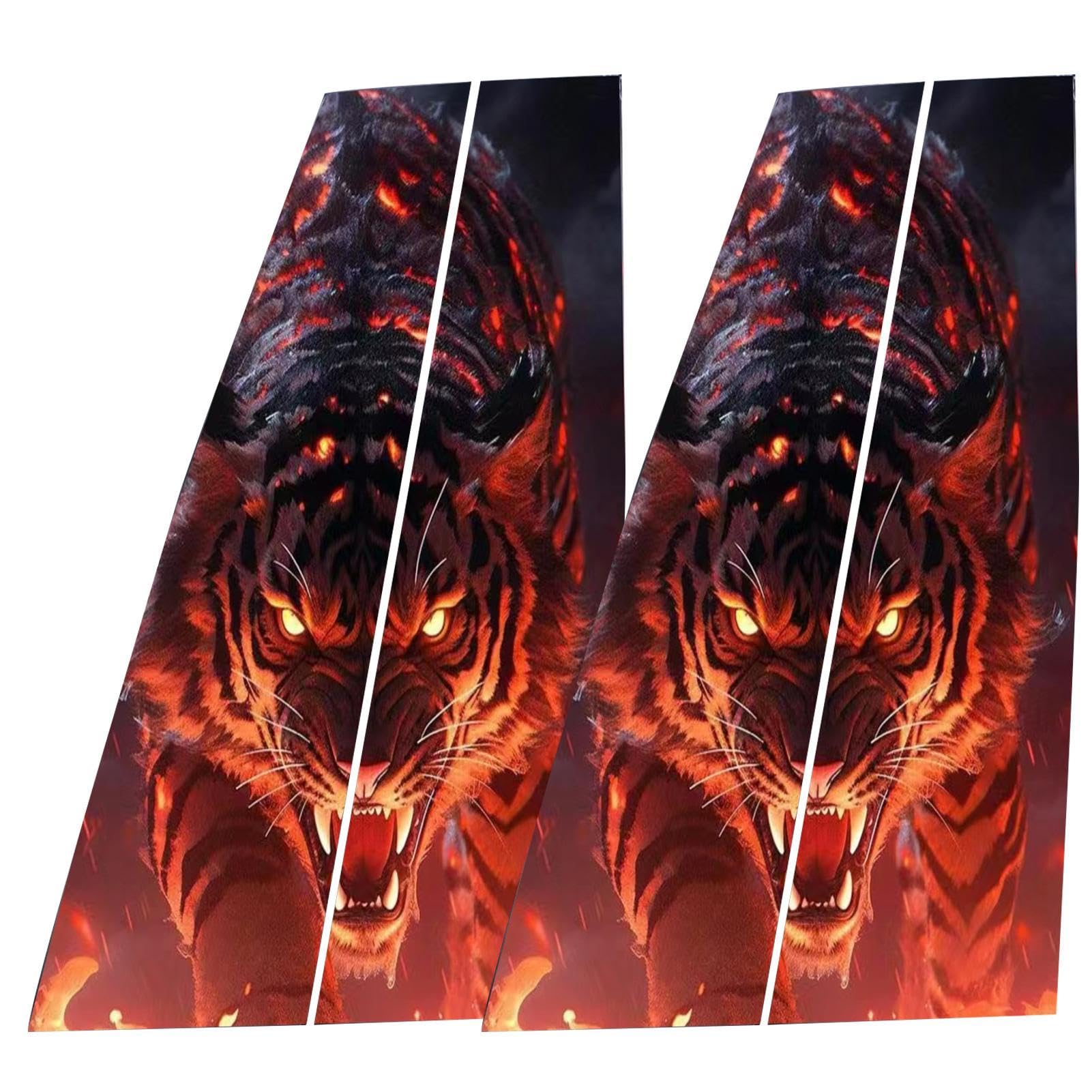 Yugugomo Lackschutz Folie Set Für B Säule Zierblenden, Auto Aufkleber B-Säule Protektor Wunderschöne, Schwarzer Wolf In Flammen – Seitentürfensterabdeckung Für Fenstersäulen, PVC, Schwarz Yugugomo Lackschutz Folie Set Für B Säule Zierblenden, Auto Aufkleber B-Säule Protektor Wunderschöne, Schwarzer Wolf In Flammen – Seitentürfensterabdeckung Für Fenstersäulen, PVC, Schwarz von Yugugomo