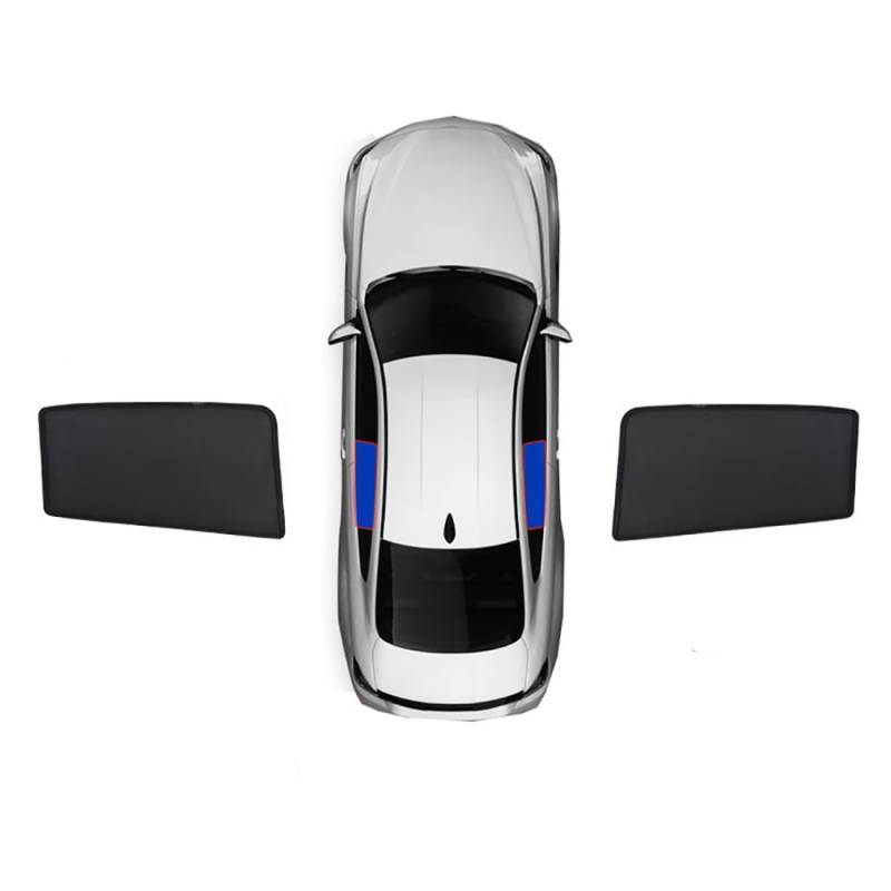 Auto-Sonnenschutznetz für Subaru Outback 2015-2020,Sonnenschutz und UV-Schutz,Autozubehör,Black-Black-2*Rear Window von YujieNB