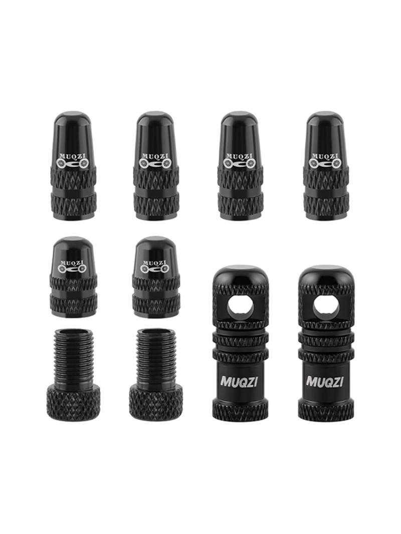 Fahrradventil Adapter Set, Fahrrad Ventil Adapter, Adapter Radventil Blitzventil, Presta Schrader Ventil Adapter,für Fahrräder (10-teilig Set) von Yundxi