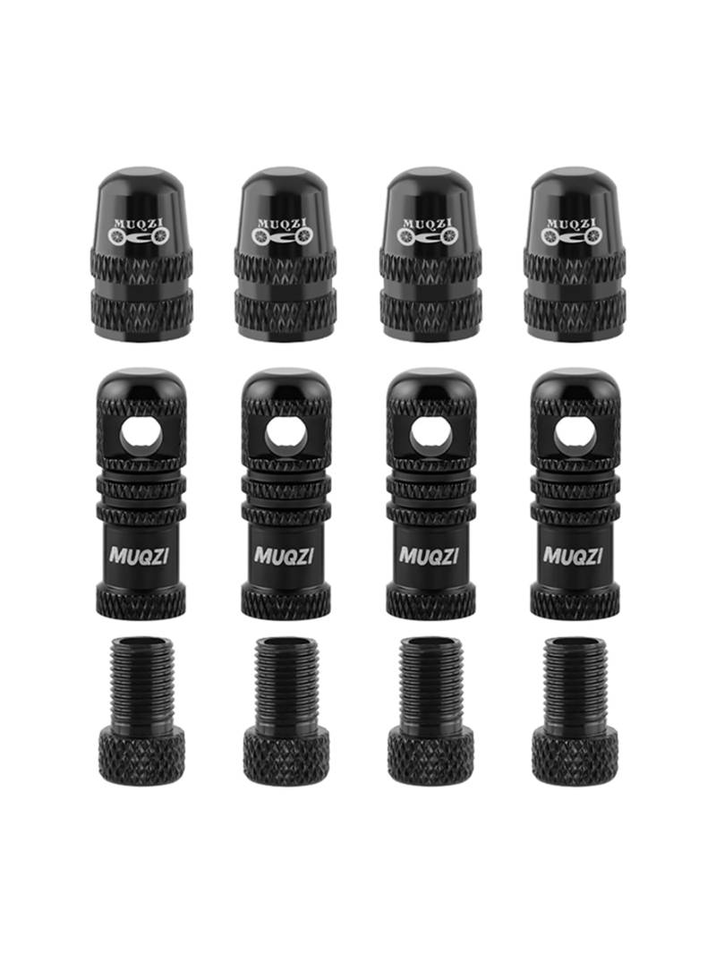 Fahrradventil Adapter Set, Fahrrad Ventil Adapter, Adapter Radventil Blitzventil, Presta Schrader Ventil Adapter,für Fahrräder (12-teilig Set) von Yundxi