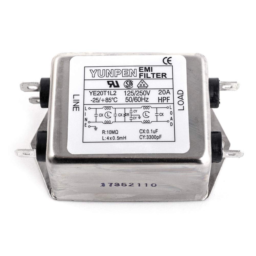 Yunpen YE20T1L2 IEC-Netzfilter 250VAC 20A Entstörfilter Yunpen YE20T1L2 IEC-Netzfilter 250VAC 20A Entstörfilter von Yunpen