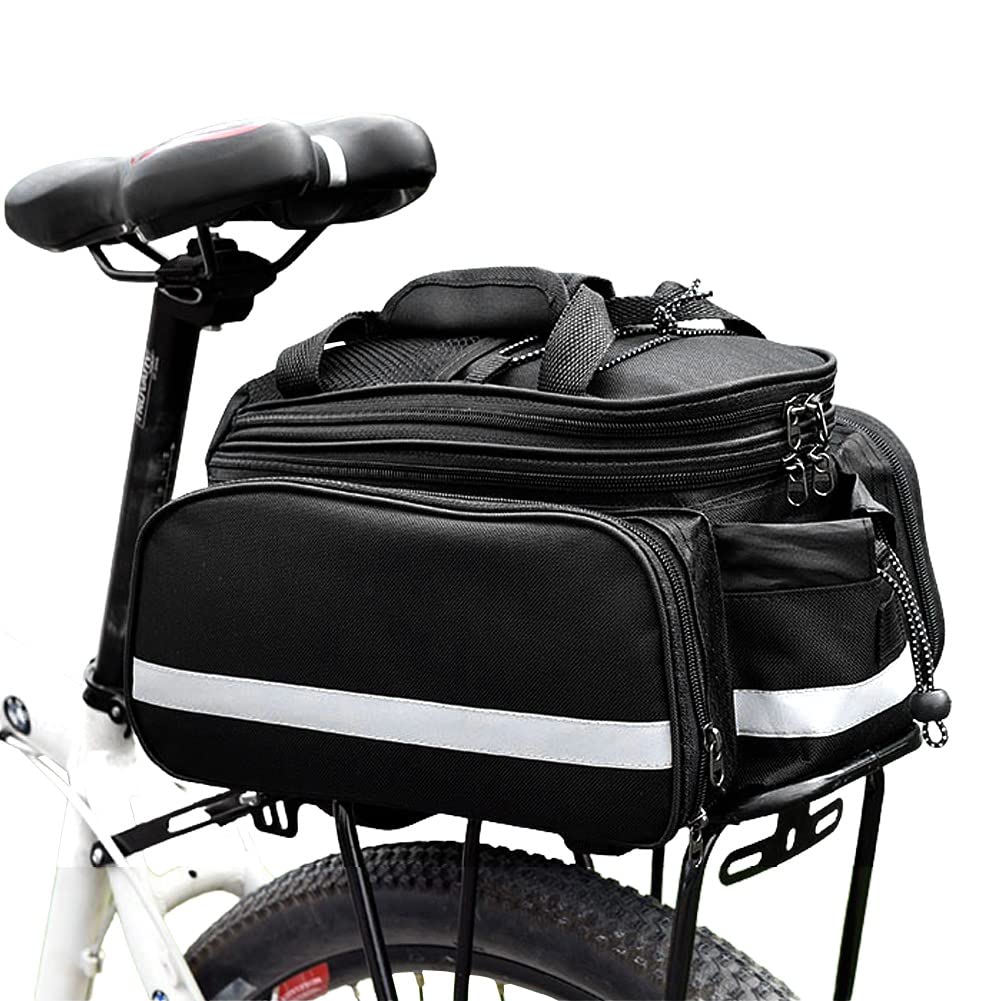 Yuragim Fahrradtaschen Gepäckträger Gepäcktaschen für Fahrrad hinten Gepacktraegertasche Reißfeste Gepäcktasche Fahrradtasche Multifunktionale Fahrrad Gepäckträger Fahrrad Rücksitztasche Regenschutz von Yuragim