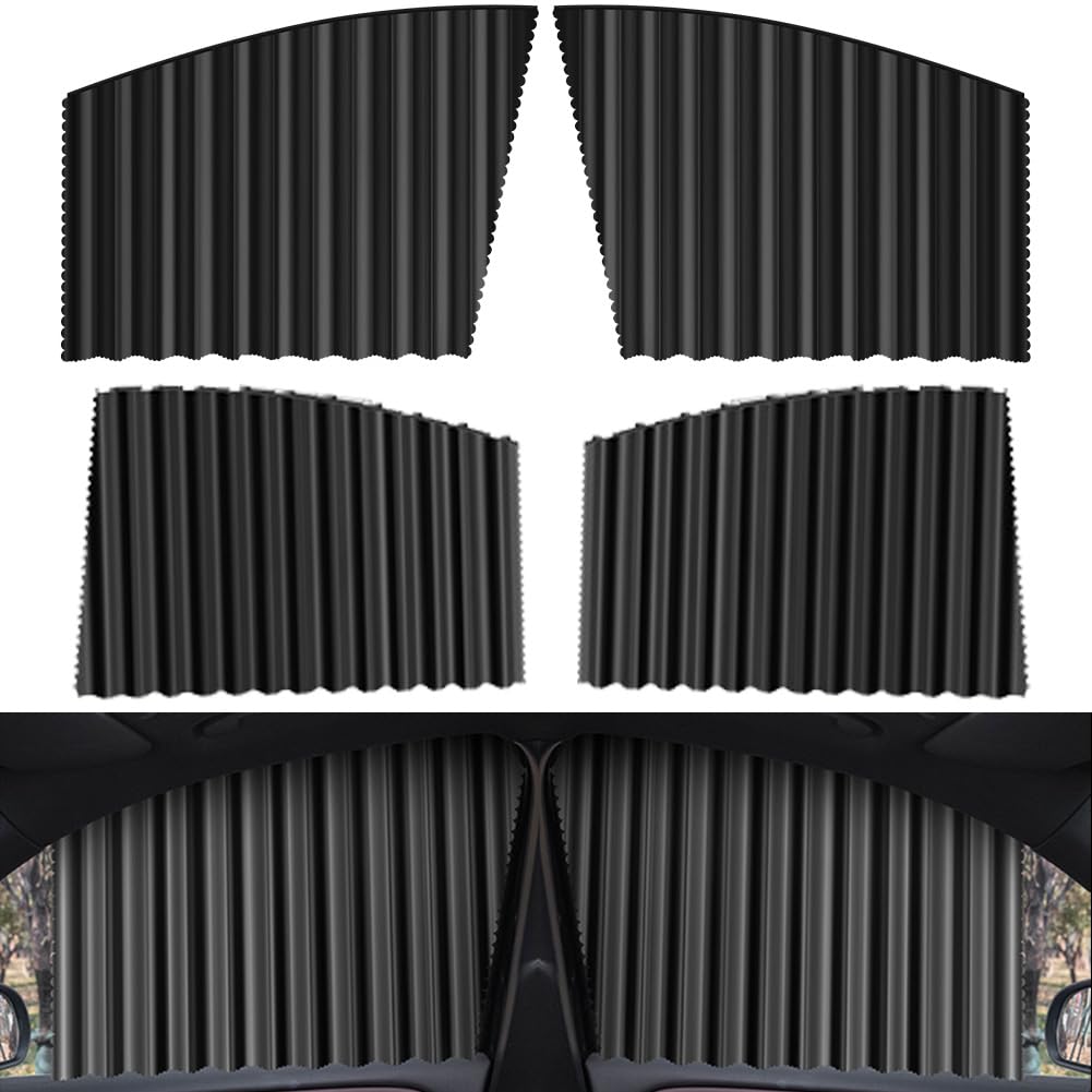 Yuragim Sonnenschutz Auto Magnetisch Sonnenschutz Seitenscheibe, 4 Stück Universal Fenster Vorhang Magnetisch, Sonnenschut-Auto-Kinder, Sichtschutz Autofenster Verdunkelung, UV-Schutz, Hitzeschutz Yuragim Sonnenschutz Auto Magnetisch Sonnenschutz Seitenscheibe, 4 Stück Universal Fenster Vorhang Magnetisch, Sonnenschut-Auto-Kinder, Sichtschutz Autofenster Verdunkelung, UV-Schutz, Hitzeschutz von Yuragim