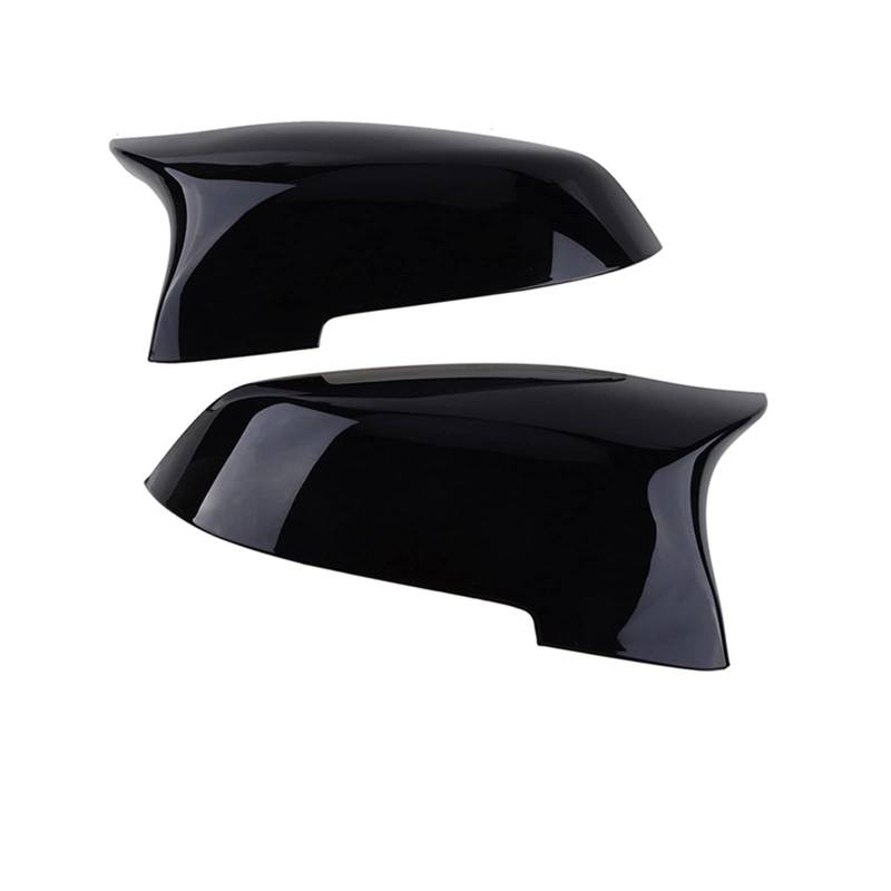 Spiegelabdeckungen Racing Außenspiegelabdeckung Autozubehör Performance Rückspiegelkappe, for BMW, 5er F10 F11 F18 2014-2017(Glossy Black) von Yurefax