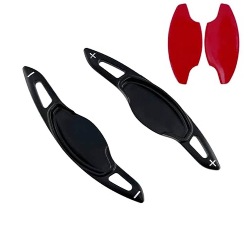 Yurefax, for Civic, FE 2022 RS Sport Touring Stepwgn Spada 2023 CR-V Pilot Integra Auto-Lenkrad-Paddel-Shifter-Verlängerungsaufkleber Auto-Schaltwippen(Black Black) von Yurefax