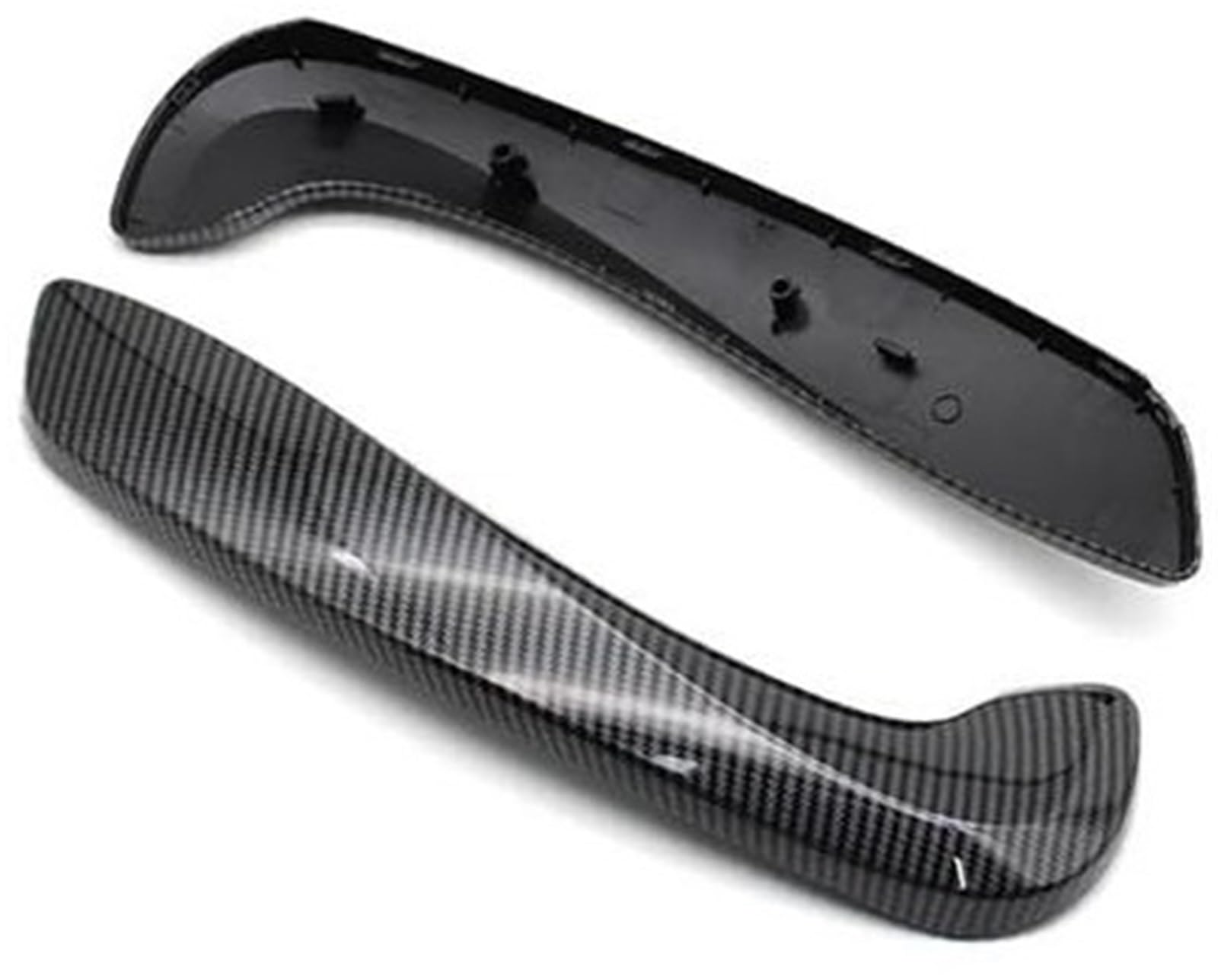 Yurefax, for Renault, for Megane 3 III 2008-2016 for Fluence 2009-2015 809600015R 197012651 Auto vorne Links rechts Innentürgriffabdeckung Auto-Innentürgriff(Black Handle Cover-cabon 2) von Yurefax