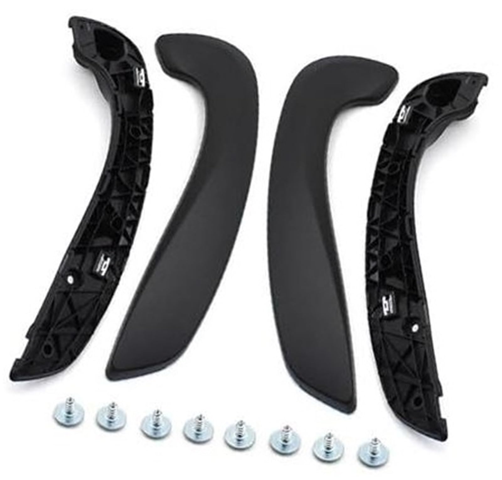 Yurefax, for Renault, for Megane 3 MK3 2008-2016 for Fluence 2009-2016 Innenraum Auto vorne Links rechts Innentür Zuggriff Haltesatz 809540001R 809600007R Auto-Innentürgriff(Black 4pcs) von Yurefax