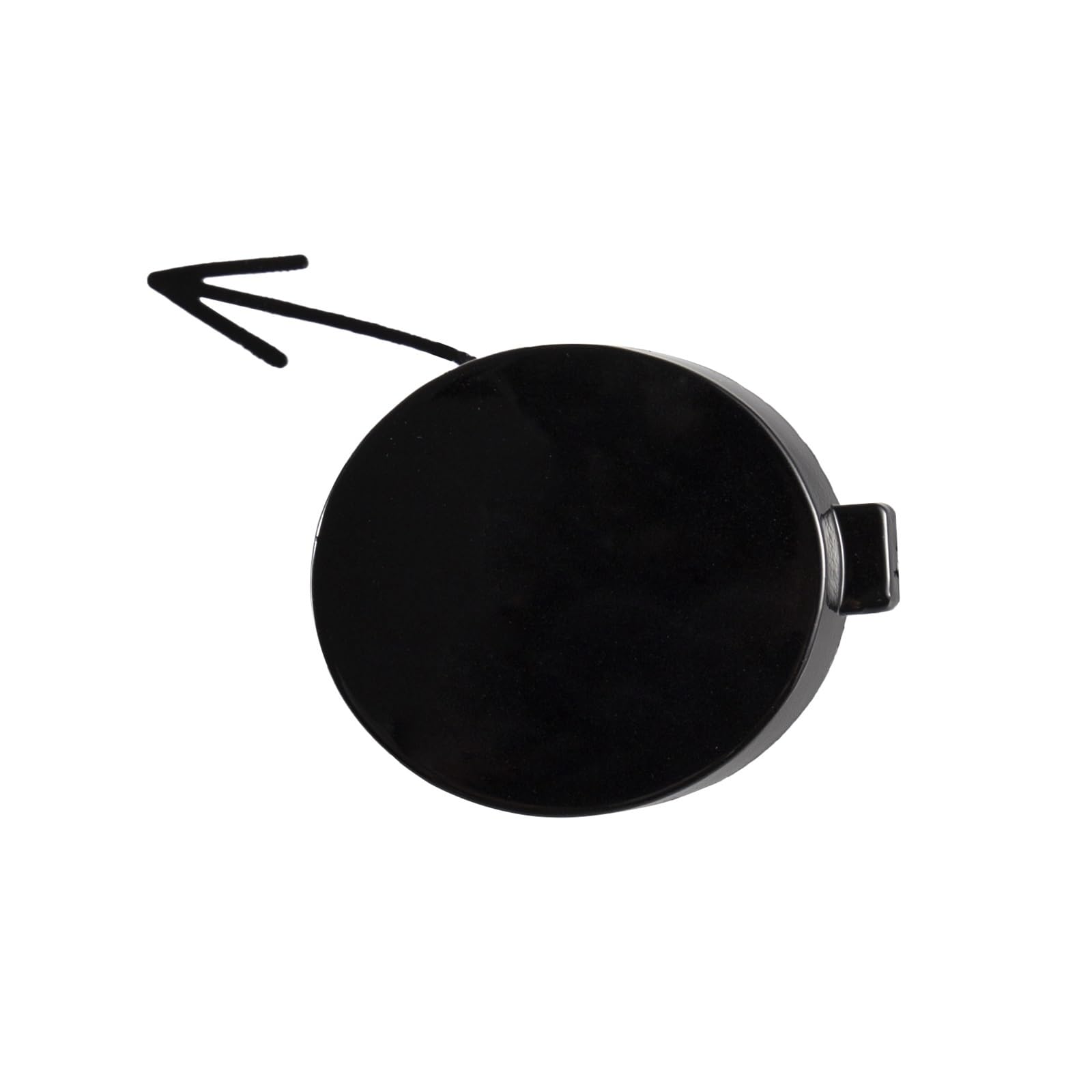 Yurefax, for VW, for, 6R 2009–2013, 6R0807241 6R0 807 241 Autozubehör, vordere Stoßstangen-Abschlepphakenkappe, Abschleppösenabdeckung Abdeckung für Abschlepphakenöse(Black Passenger Side) von Yurefax