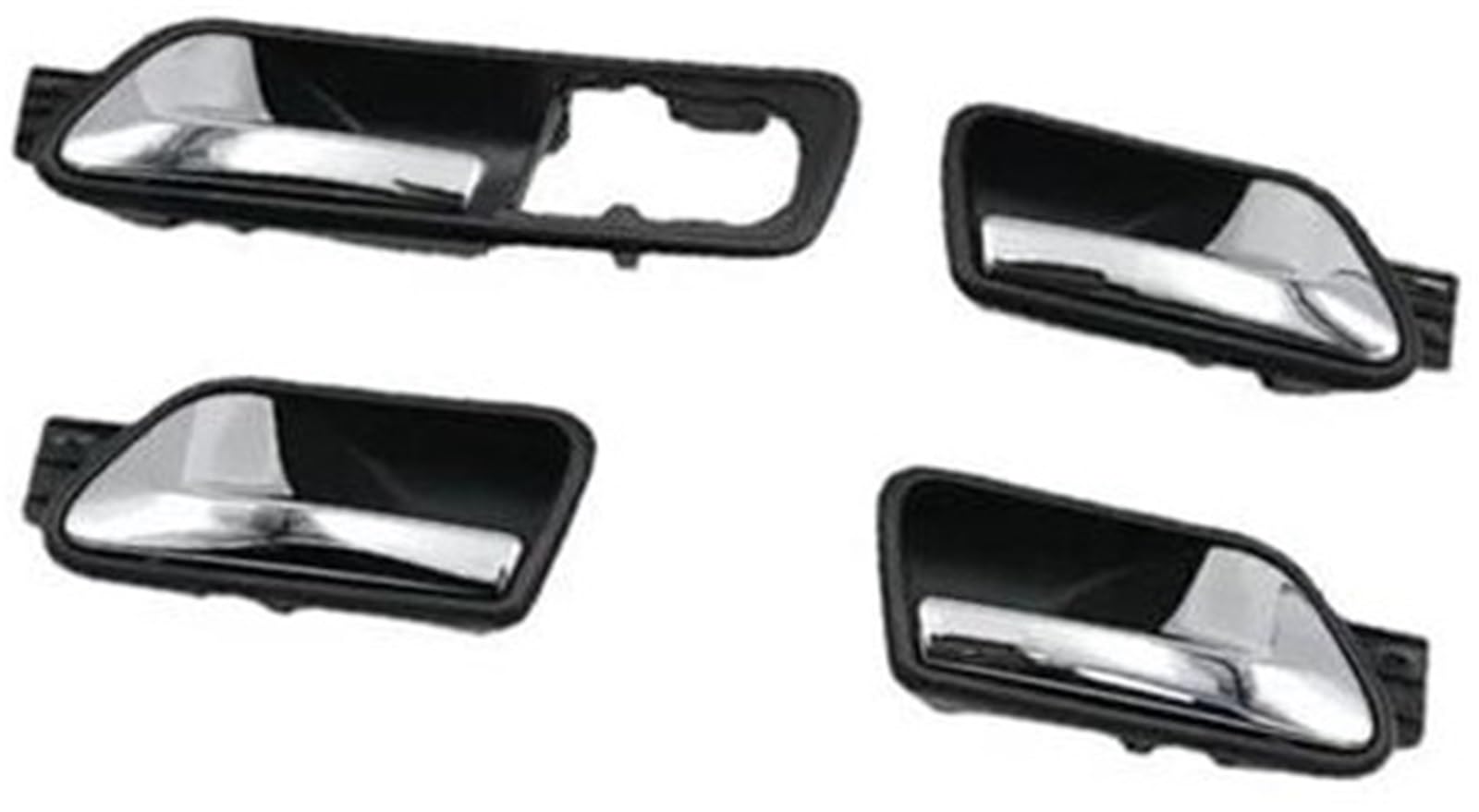 Yurefax, for VW, for Touran, 2004-2015, for Caddy, 2004-2013 Auto-Chrom-Innentürgriff RL- 1T0 839 113 RR- 1T0 839 114 C Auto-Innentürgriff(Black 4 Pcs Full Sets) von Yurefax