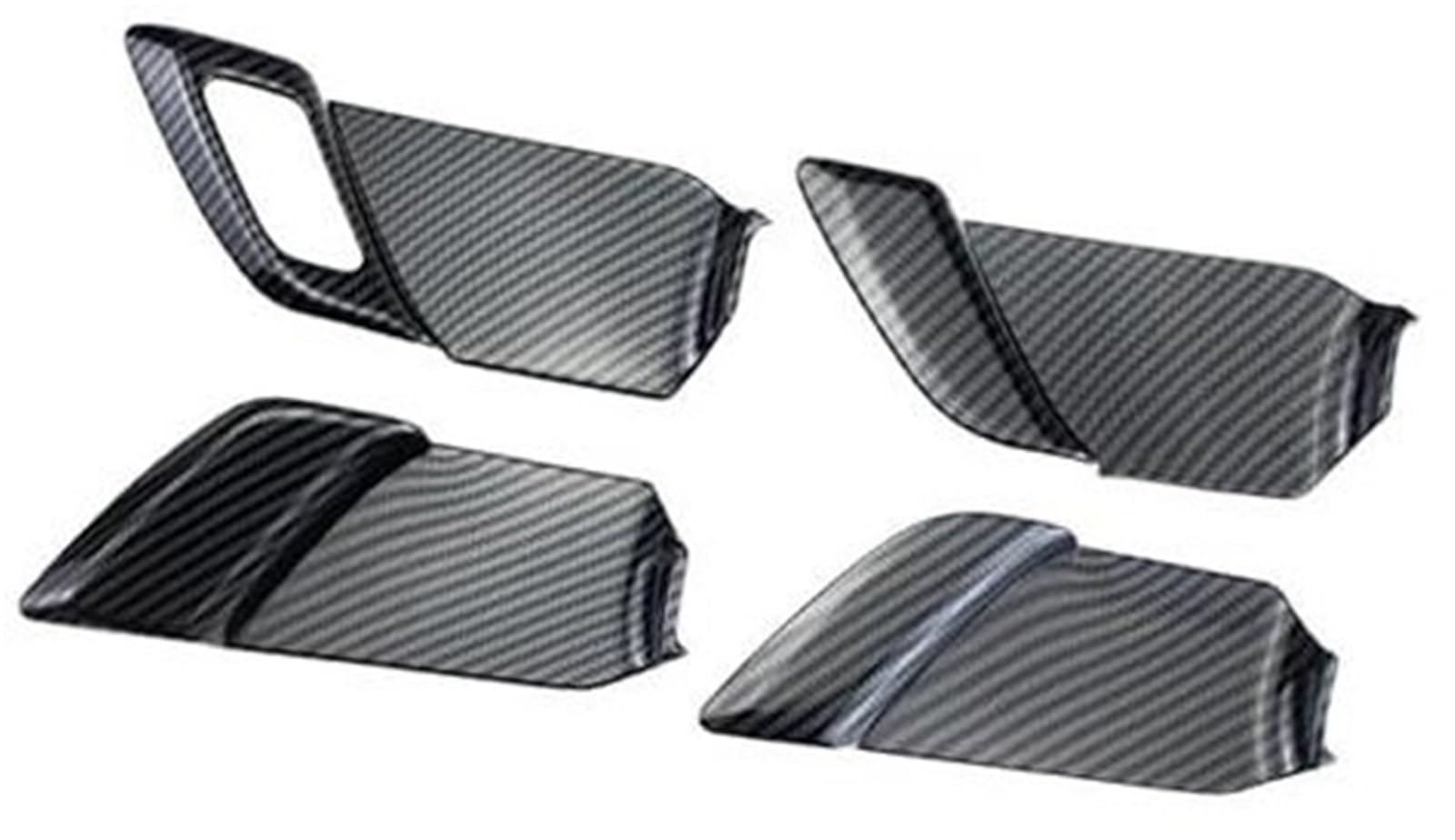 Yurefax 4 Stück innere Türgriffabdeckung innen, for Toyota, for Prius 2023 2024, Auto-Ersatzaufkleber, Zubehör Auto-Innentürgriff(Black Z - Right Drive) von Yurefax