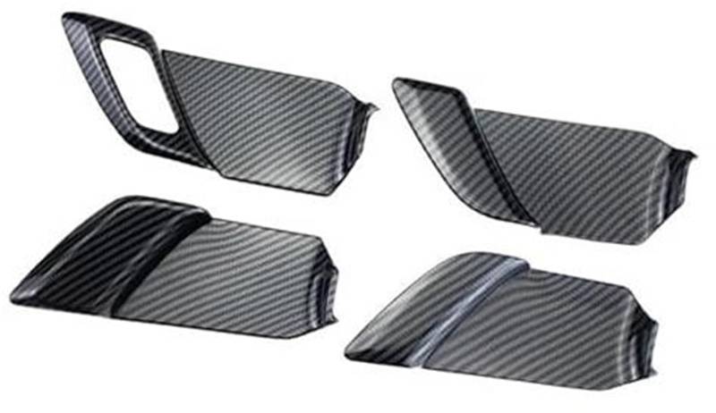 Yurefax 4 Stück innere Türgriffabdeckung innen, for Toyota, for Prius 2023 2024, Auto-Ersatzaufkleber, Zubehör Auto-Innentürgriff(Black Z - Right Drive) von Yurefax