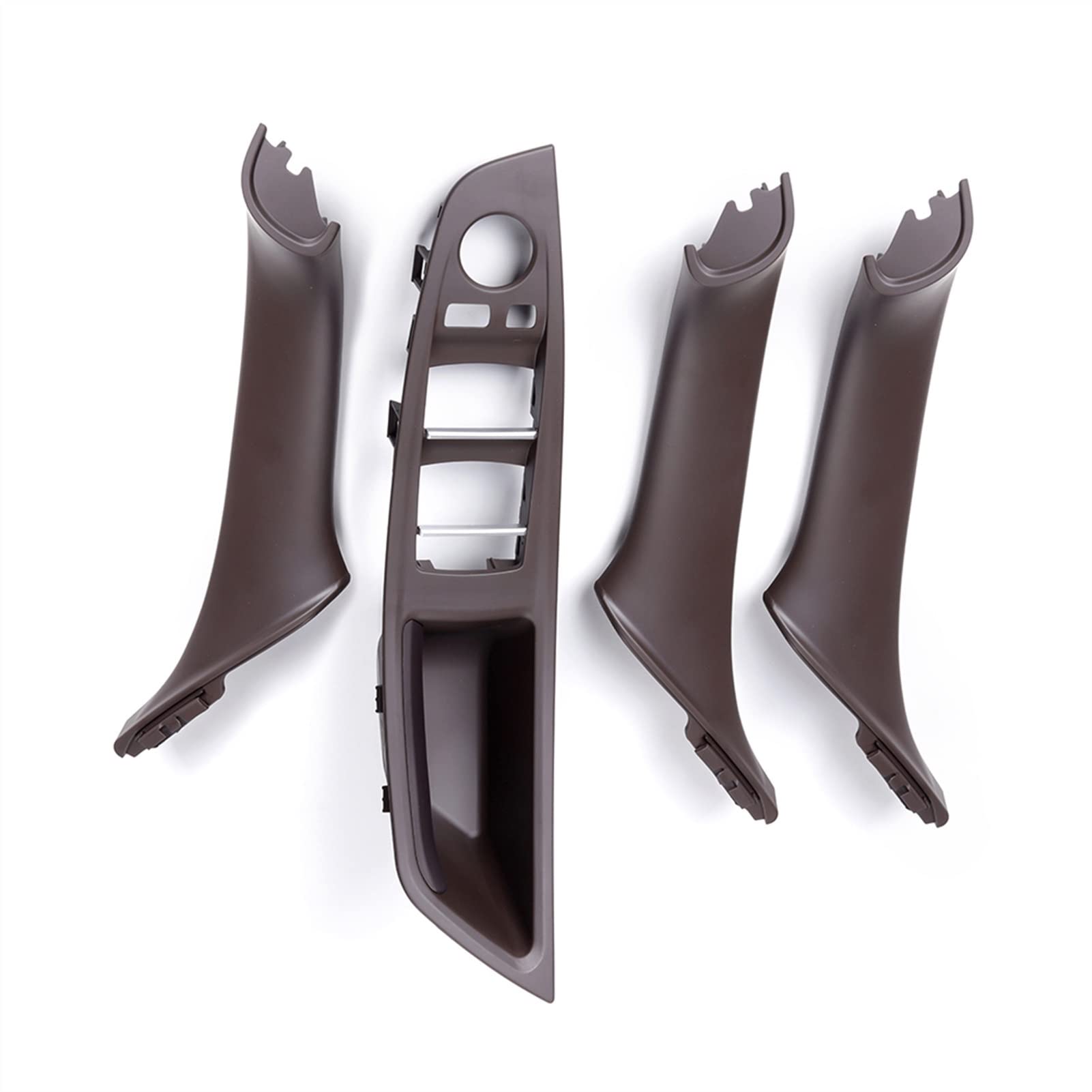 Yurefax 4 Teile/Satz Auto Innentür Armest Griff Fensterheber Schalter Taste Rahmen Panel, for, for F10 F11 F18 5 Serie 2010-2017 Innentürgriff(Mocha) von Yurefax