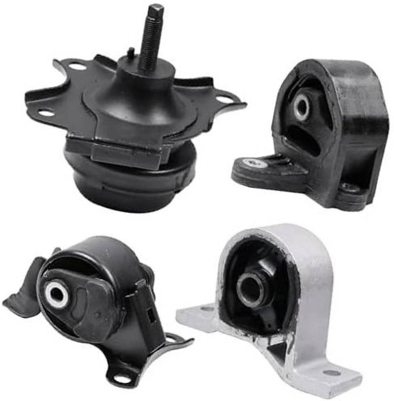 Yurefax 4-teiliges Motorhalterungsset for Civic, 1,7 l 2001–2005, Automatikgetriebe-Motorhalterung, ersetzt A6591, A6588, A6595, A4511 Vibration der Motorhalterung von Yurefax
