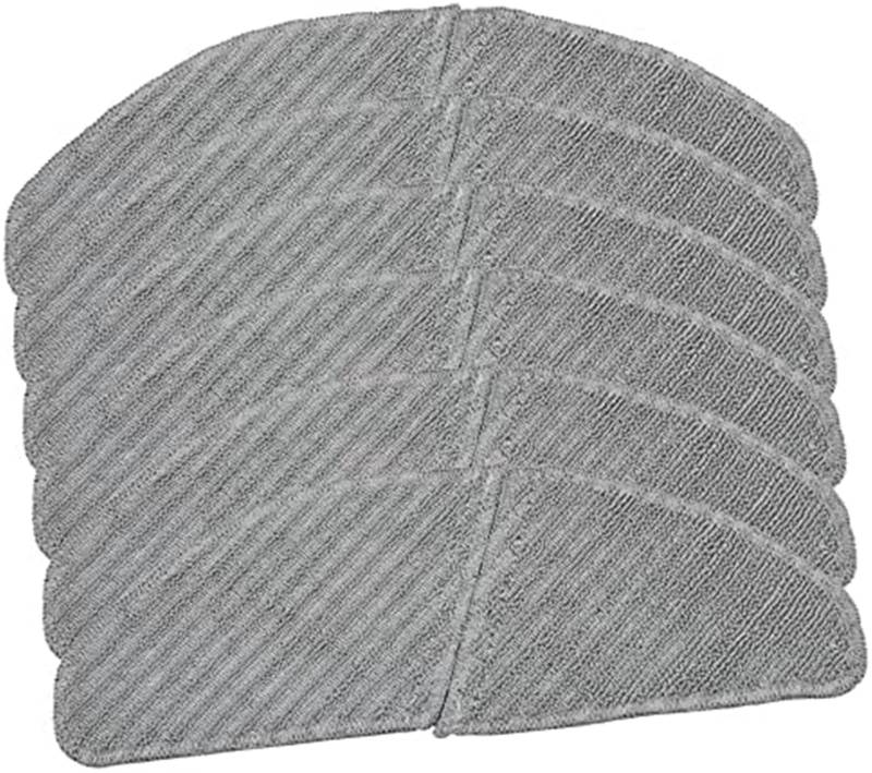 Yurefax 6 Stück Ersatz-Staubsauger-Mopptücher for Midea, S8+ M7 Pro Roboter-Staubsauger-Wischmopp-Pads Staubsauger-Mopp-Pads von Yurefax