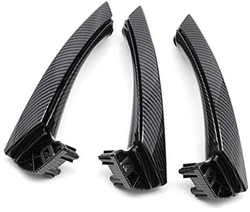 Yurefax 6 Stück LHD RHD Passagier-Innentürgriff-Abdeckungsverkleidung, for, 3er-Serie E90 E91 E92 316 318 320 325 328i 2004–2012 Auto-Innentürgriff von Yurefax