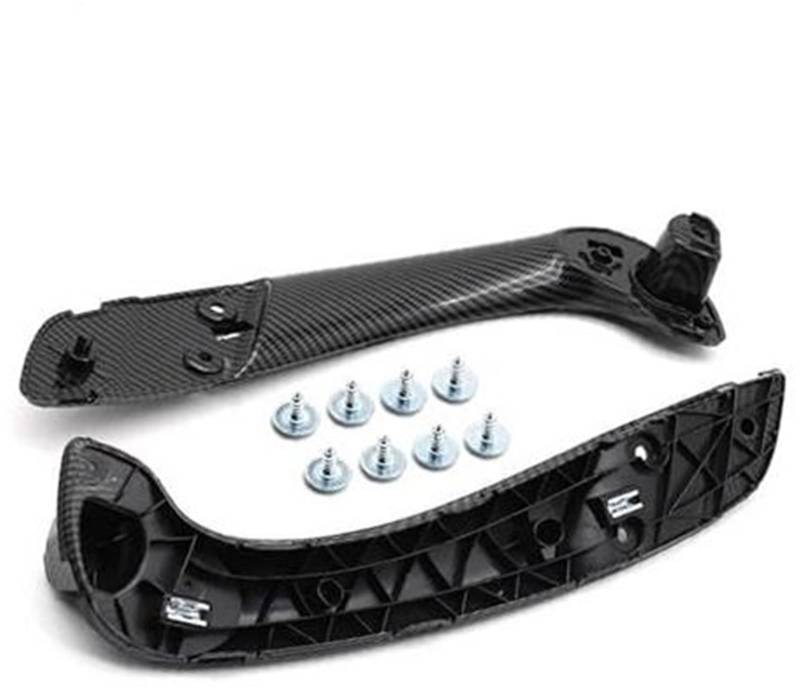 Yurefax 809600015R 197012651 Auto vorne Links rechts Innentürgriffabdeckung, for Renault, for Megane 3 III 2008–2016, for Fluence 2009–2015 Auto-Innentürgriff(Black Inner Handle-cabon 2) von Yurefax