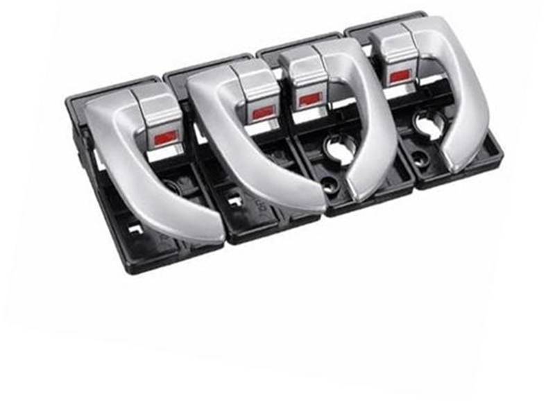 Yurefax 82620-2Z02, for Hyundai, for Tucson 2005 2006 2007 2008 2009 Autoinnenraum Innentürgriff Links rechts Set Zubehör Auto-Innentürgriff(Black 4pcs Silver) von Yurefax