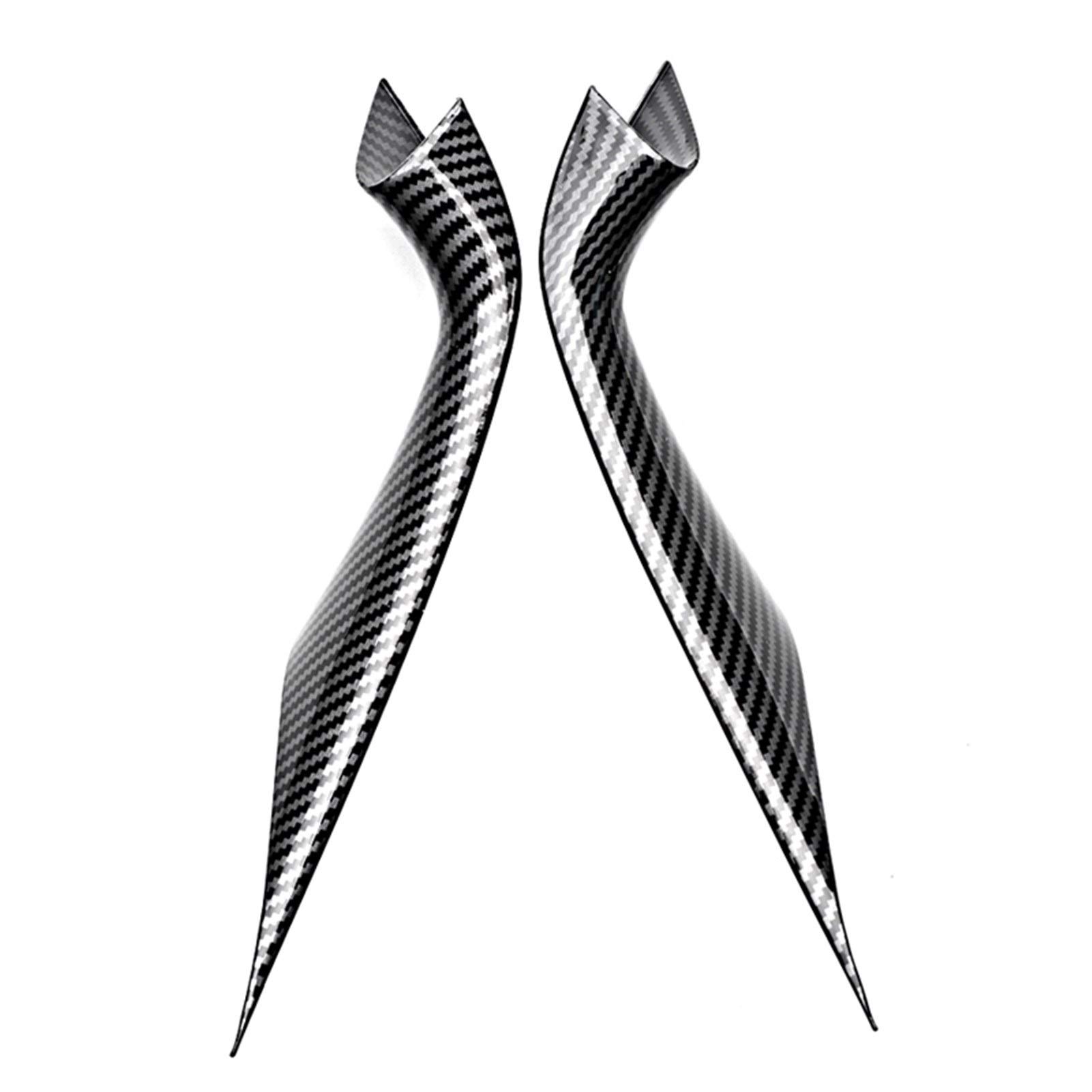 Yurefax ABS Car Styling Interieurleiste mit Kohlefaserstruktur Türgriffschutzverkleidung, for, for 5er G30 G38 2018 2019 Innentürgriff(2pcs Carbon Texture) von Yurefax