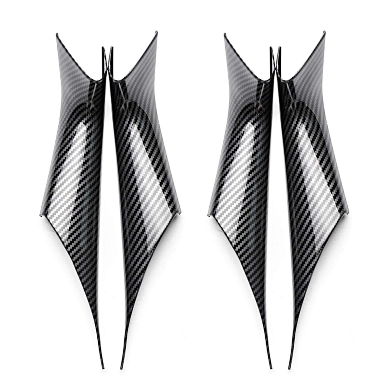 Yurefax ABS Car Styling Interieurleiste mit Kohlefaserstruktur Türgriffschutzverkleidung, for, for 5er G30 G38 2018 2019 Innentürgriff(4pcs Carbon Texture) von Yurefax