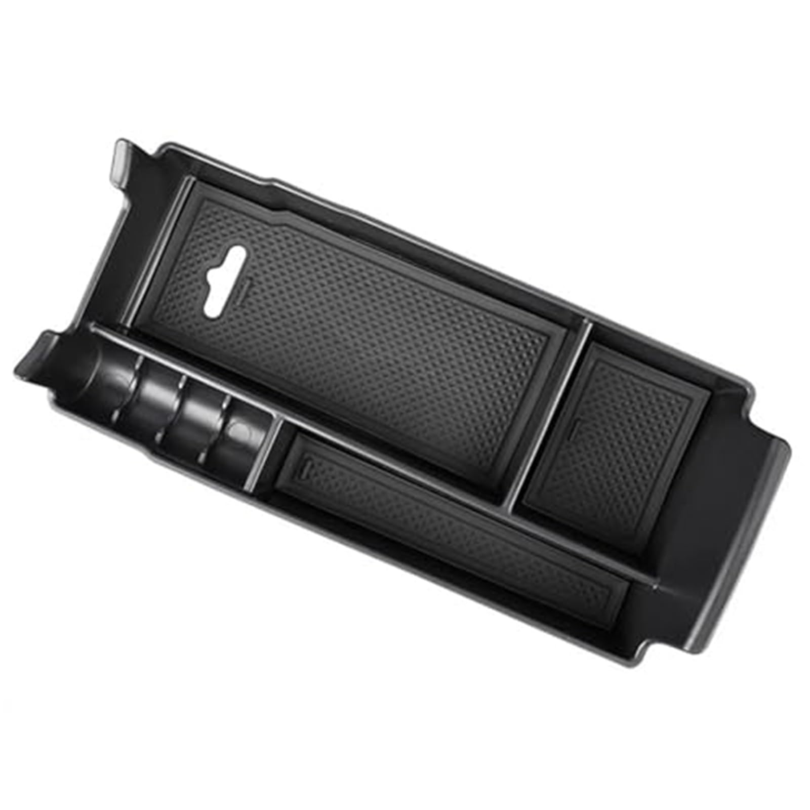 Yurefax Auto-Armlehnen-Mittelkonsolen-Aufbewahrungsbox, for Mercedes- for Benz, GLB GLA CLA AB Klasse MB X247 H247 C118 W177 W247 AMG Mittelkonsolen-Organizer(Black Abs) von Yurefax
