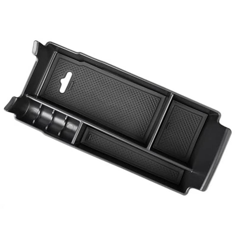 Yurefax Auto-Armlehnen-Mittelkonsolen-Aufbewahrungsbox, for Mercedes- for Benz, GLB GLA CLA AB Klasse MB X247 H247 C118 W177 W247 AMG Mittelkonsolen-Organizer(Black Abs) von Yurefax