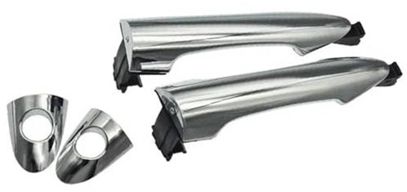 Yurefax Auto Außentürgriff, for Kia, for Picanto 2011 2012 2013 2014 2015 2016 Chrom 82651-1Y000 82661-1Y000 83651-1Y000 83661-1Y000 Autotürgriffabdeckung(Black Front Side) von Yurefax