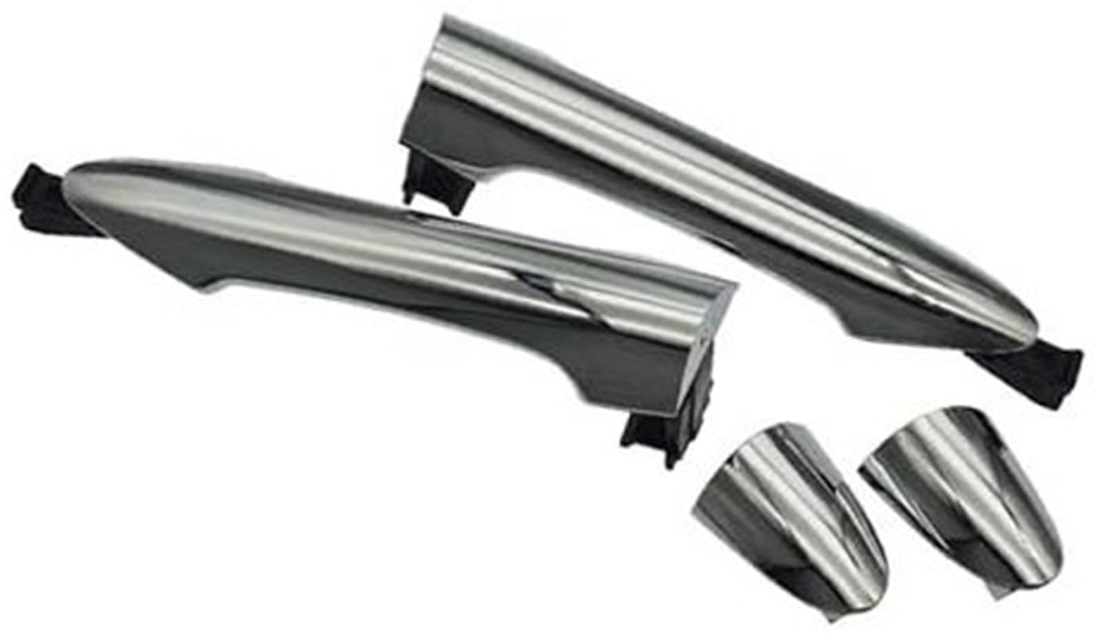 Yurefax Auto Außentürgriff, for Kia, for Picanto 2011 2012 2013 2014 2015 2016 Chrom 82651-1Y000 82661-1Y000 83651-1Y000 83661-1Y000 Autotürgriffabdeckung(Black Rear Side) von Yurefax