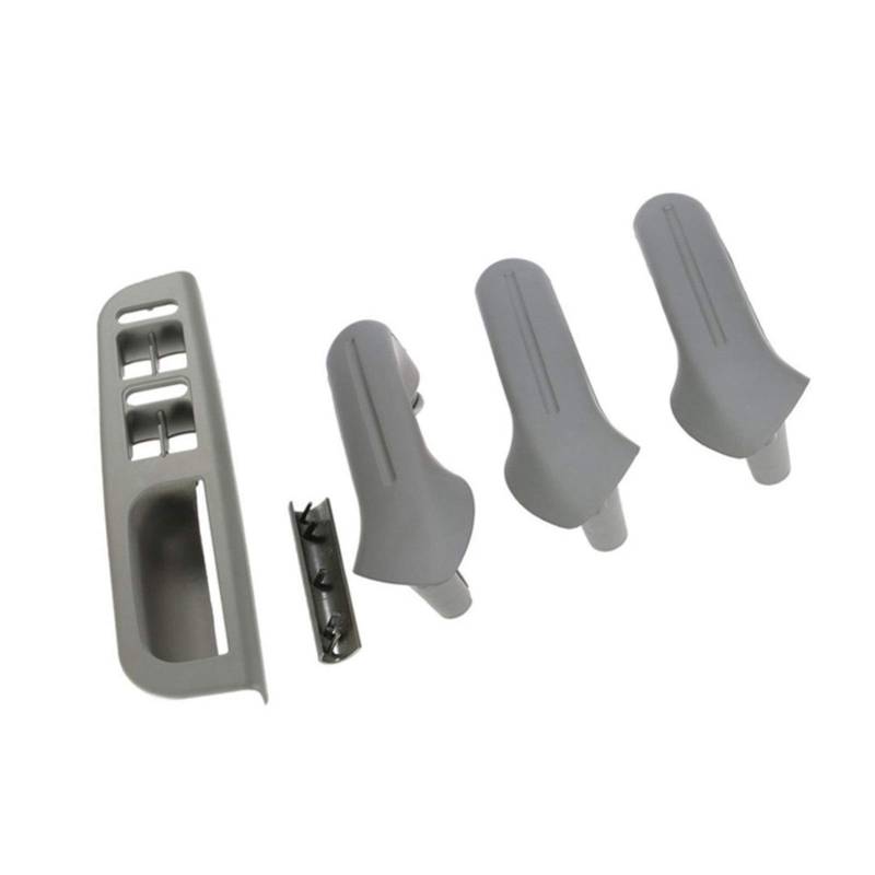 Yurefax Auto Auto Fenster Schalter Panel Blende Innen Tür Haltegriff, for VW, for Jetta, for Golf, MK4 1999-2004 Grau Auto-Styling Innentürgriff von Yurefax