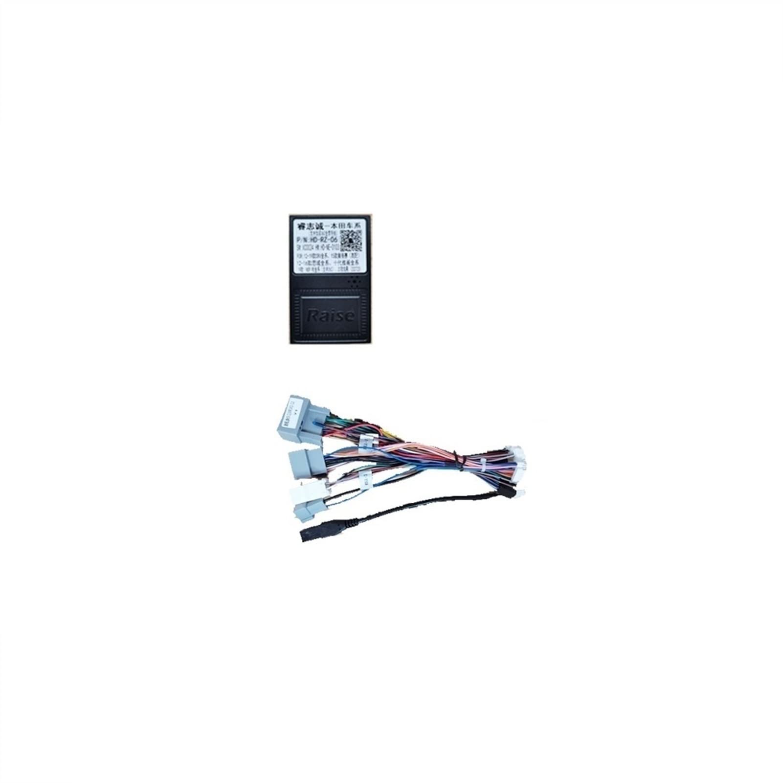 Yurefax Auto-Blende, Notlicht-Arbeit, CRV 2012–2017, Canbus-Kabel, Armaturenbrett-Montage, Installation, Doppel-DIN-Auto-DVD-Rahmen-Kit Car-Audio-Armaturenbrettrahmen(Canbus and Cable) von Yurefax