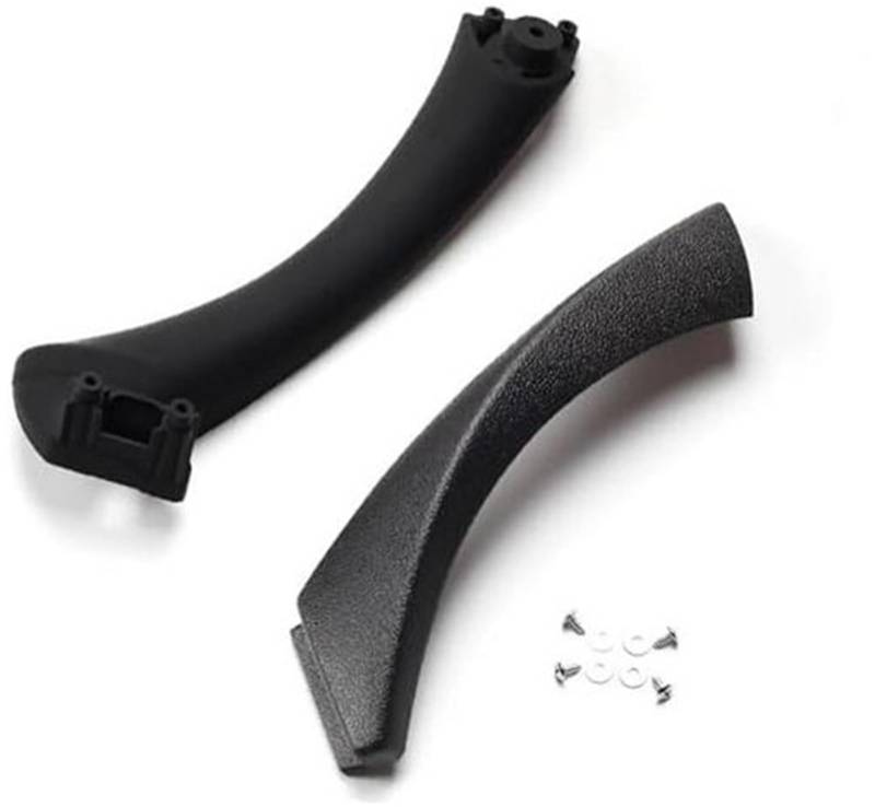 Yurefax Auto-Innengriff-Innentürverkleidung, Zugverkleidungsabdeckung Links rechts, for, 3er-Serie E90 E91 316 318 320 325 328 2004–2012 Auto-Innentürgriff(Black-Set-Right) von Yurefax