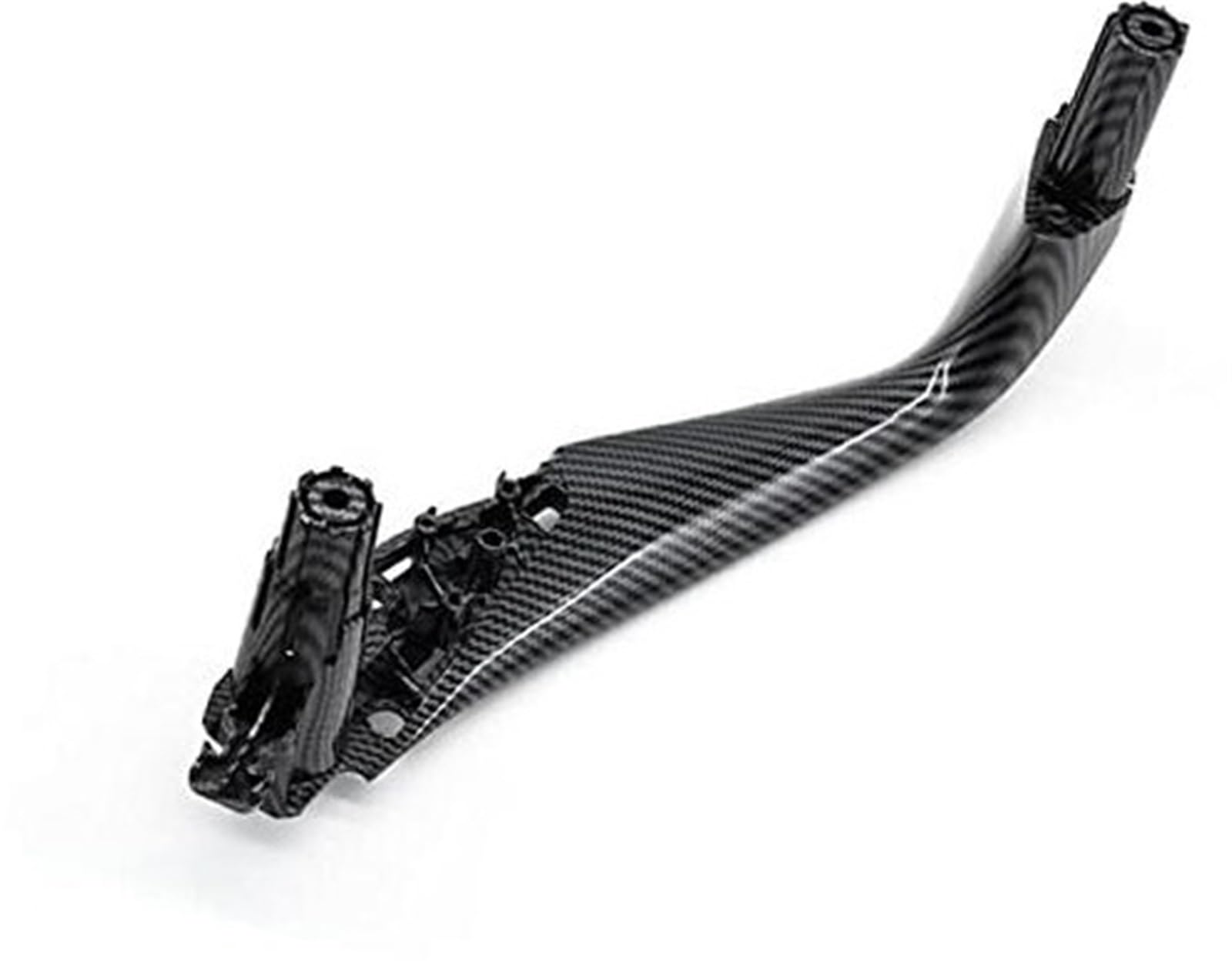 Yurefax Auto-Innentür-Kohlefaser-Innengriff-Fensterschalter-Abdeckungsverkleidung, for, 5er-Serie G30 G31 G38 F90 2017–2021 Auto-Innentürgriff(Black Rear Left) von Yurefax