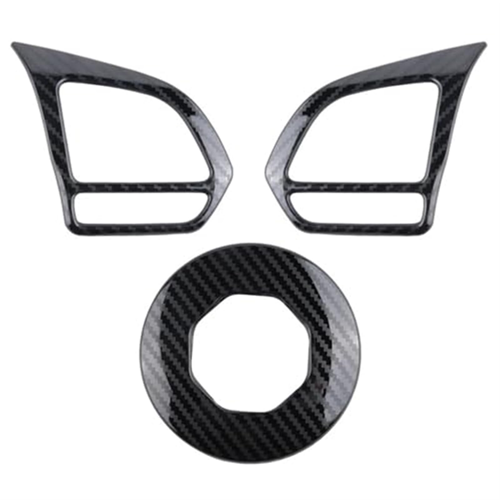 Yurefax Auto Metall Carbon Fiber Lenkradbezug Zierrahmen, for MG, ZS EV HS, for MG,6, for MG,5 EZS 2018-2021 Zubehör Lenkradaufkleber Yurefax Auto Metall Carbon Fiber Lenkradbezug Zierrahmen, for MG, ZS EV HS, for MG,6, for MG,5 EZS 2018-2021 Zubehör Lenkradaufkleber von Yurefax