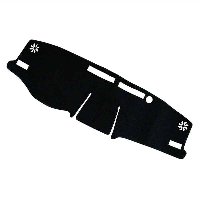 Yurefax Auto-schwarzes Polyester-Linkslenker-Anti-Rutsch-Armaturenbrett-Abdeckung, Armaturenbrett-Matte, Sonnenschutz-Pad, for Toyota, for RAV4, 2019 2020 Auto-Armaturenbrettmatte von Yurefax