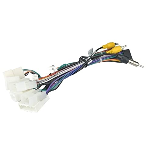 Yurefax Autoblende, for Toyota, for Corolla, 2017-2018 Linkes Rad Nordamerika Naher Osten 2Din Auto DVD Rahmen Audio Blenden Panel Armaturenbrett Car-Audio-Armaturenbrettrahmen(Only Cable) von Yurefax
