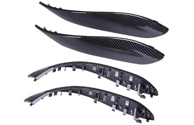 Yurefax Autotürgriffabdeckungsverkleidung Ersetzen Sie den Außenrahmen, for, F30 F32 F80 F31 F33 F34 F35 F36 3 4 3gt Serie 2012 2013 2014–2018 Auto-Innentürgriff(Black 4 Pcs Carbon Pattern) von Yurefax