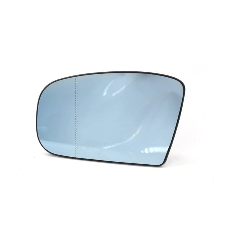 Yurefax Beheizte Türspiegelglas Links, blau, mit Platte, for Mercedes-Benz, W220 1999-2002 Auto-Rückspiegelglas von Yurefax