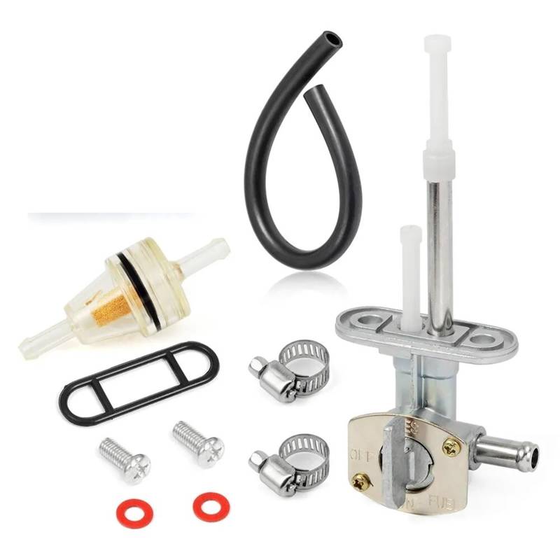 Yurefax Benzinhahn 8mm Raptor 660 660R YFM660 YFM660R 2001 2002 2003 2004 2005 5LP-24500-01-00 Benzinhahn für Motorräder von Yurefax