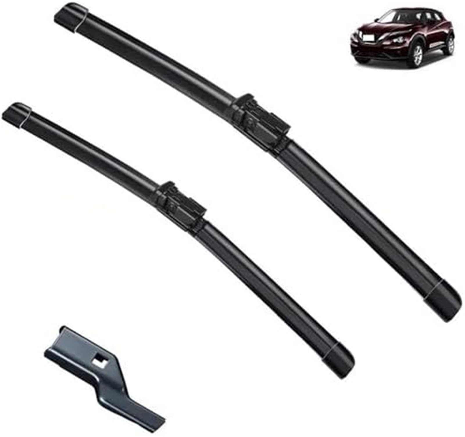 Yurefax Hochwertiges Wischerblatt-Set vorne for Nissan Juke F16 2020 2021 2022 2023. Scheibenbürsten, Adaptermotor for die Scheibenwaschabdeckung, perfekt for Windschutzscheiben Heckscheibenwischerbla Yurefax Hochwertiges Wischerblatt-Set vorne for Nissan Juke F16 2020 2021 2022 2023. Scheibenbürsten, Adaptermotor for die Scheibenwaschabdeckung, perfekt for Windschutzscheiben Heckscheibenwischerbla von Yurefax