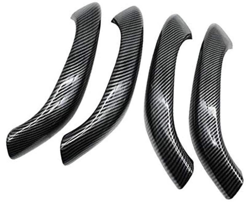 Yurefax Innentür-Zuggriff, Kohlefaser-Außenverkleidung, Ersatz for, X1 X2 F48 F49 F39 Auto-Innentürgriff(Black 4pcs) von Yurefax