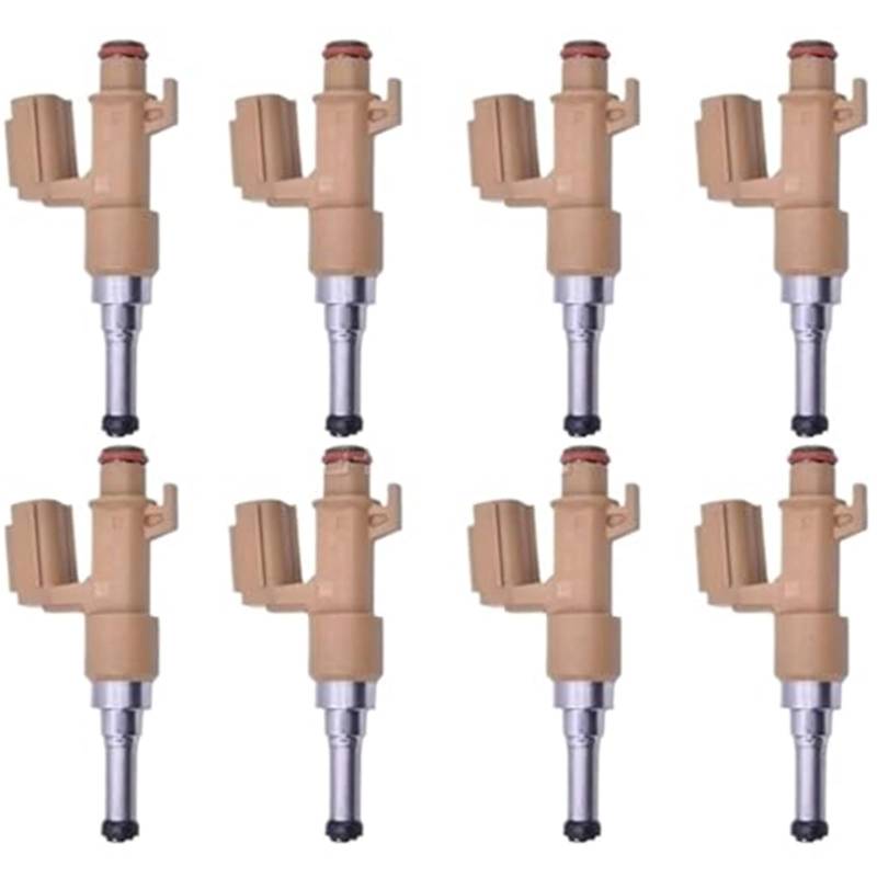 Yurefax Kraftstoffeinspritzdüsendüse, for Toyota, for Tundra, Sequoia 5.7L V8, ersetzen 23250-38040 23209-09150 8 Stück Auto-Kraftstoffeinspritzdüse von Yurefax