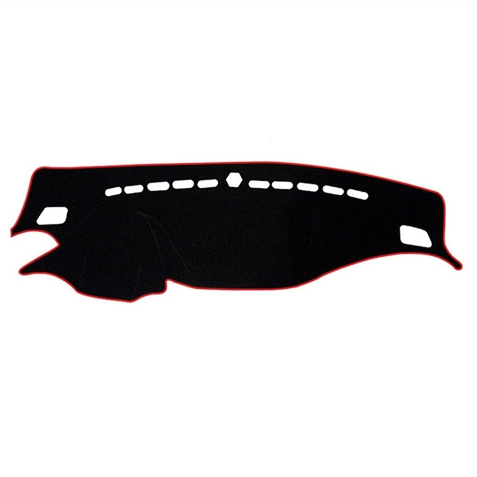 Yurefax LHD-Armaturenbrett-Abdeckung, Armaturenbrett-Matte, Sonnenschutz, Instrumententeppich, Autozubehör, for Hyundai, Creta IX25 2014–2019 Auto-Armaturenbrett-Abdeckmatte(Black(Red Edge)) von Yurefax