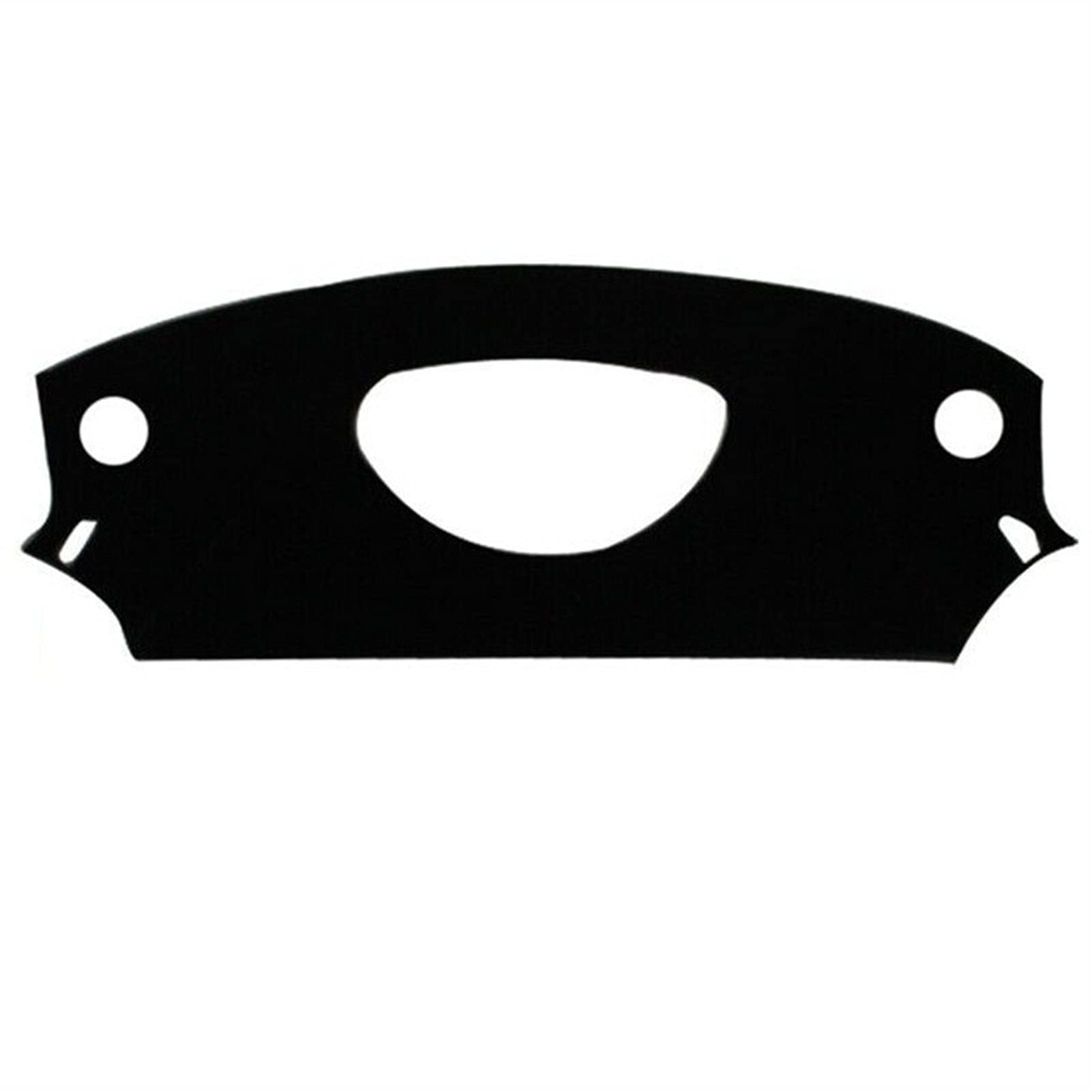 Yurefax LHD Armaturenbrett-Abdeckung, Matte, Armaturenbrett, Sonnenschutz, Instrumententeppich, Autozubehör, for Citroen, C4 C-Quatre 2004–2010 Auto-Armaturenbrett-Abdeckmatte(Black(Black Edge)) von Yurefax