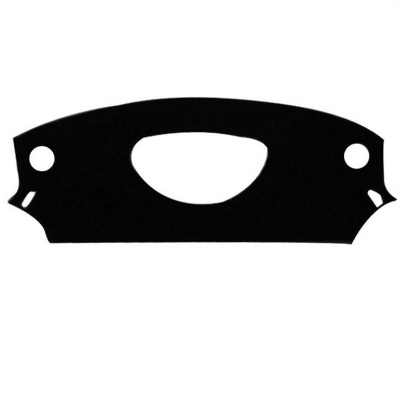 Yurefax LHD Armaturenbrett-Abdeckung, Matte, Armaturenbrett, Sonnenschutz, Instrumententeppich, Autozubehör, for Citroen, C4 C-Quatre 2004–2010 Auto-Armaturenbrett-Abdeckmatte(Black(Black Edge)) von Yurefax