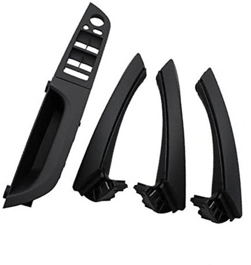 Yurefax LHD Linke Fahrertür-Armlehne, Innentür-Zuggriff, kompletter Satz Ersatz, for, 3er-Serie E90 E91 2004–2012 Auto-Innentürgriff(Black B2 Black) von Yurefax